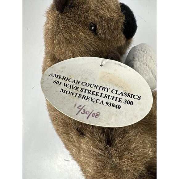 American Country Classics | Sea Otter Holding Seashell Plush | Monterey CA 13” - Picture 6 of 8